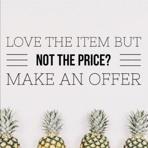 🍍 Accepting Reasonable Offers 🍍